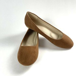 Tan brown womens size 10 ballet flats